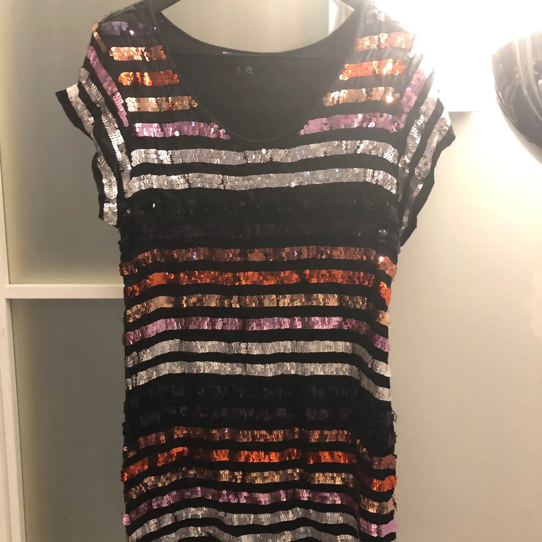 Gorgeous French Connection Mini Sequin Dress Size 4 photo 1