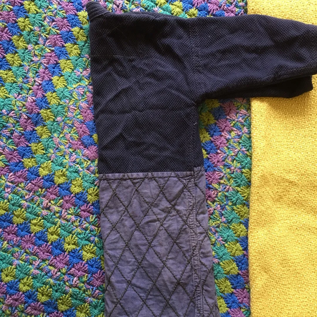 Vintage indigo dyed 3/4 sleeve jacket photo 5