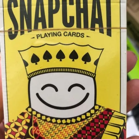 Snapchat Playing Card.  BNIP photo 1