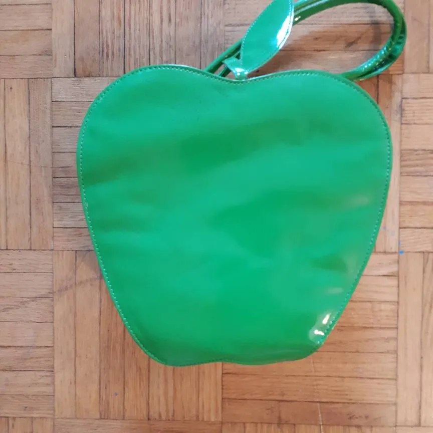 Green PVC Apple Purse! photo 1