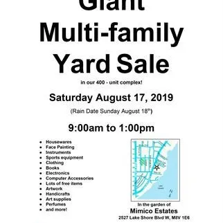 Yard Sale August 24!! photo 1
