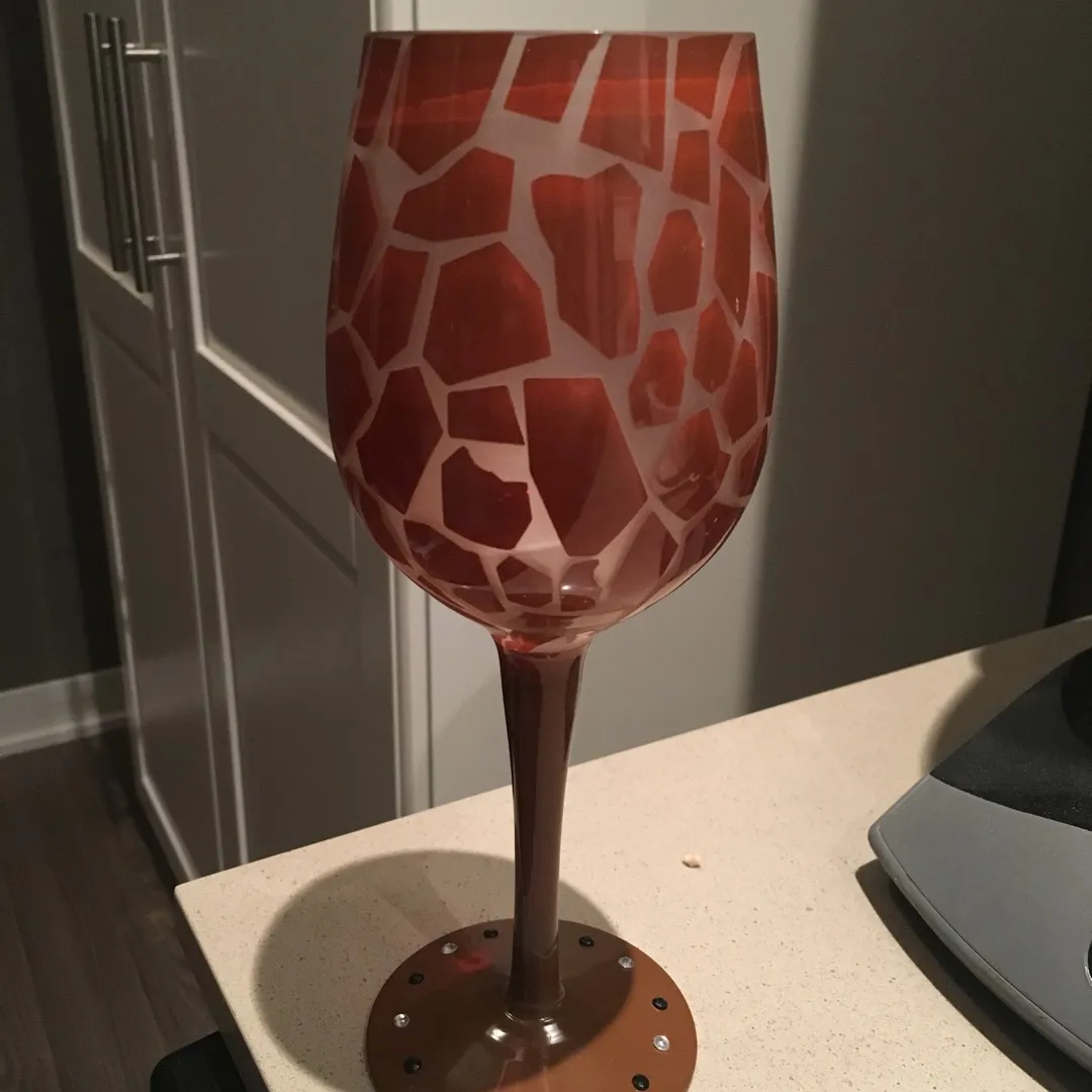 Giraffe Wine Glass photo 1