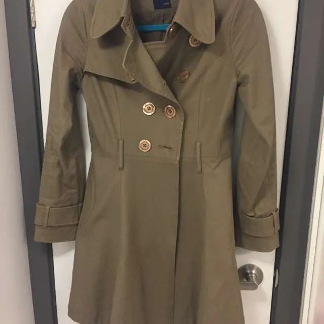 Olive Green Trench-size XS photo 1