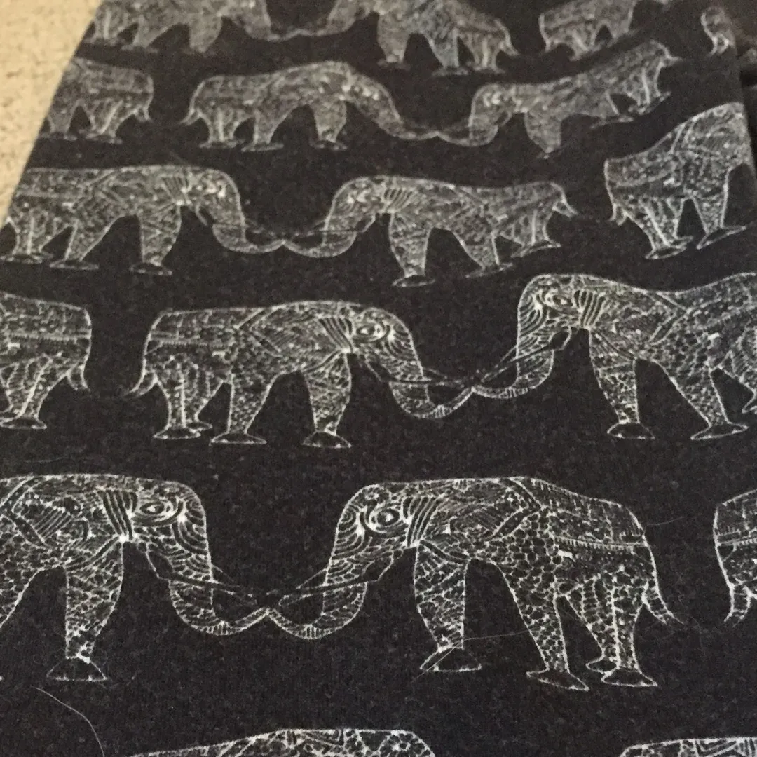 Elephant Print Leggings (size small) photo 3