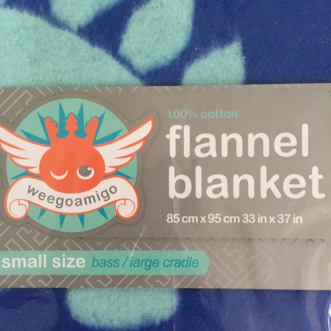 Brand new baby flannel blanket -dinosaur themed photo 4