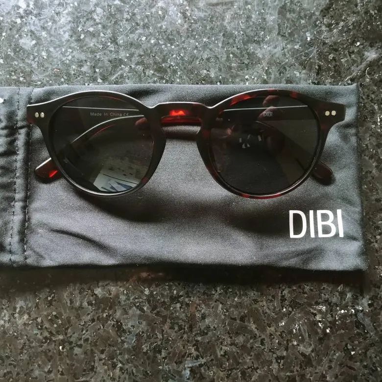 DIBI Men's Dark Brown Tortoise Sunglasses photo 1