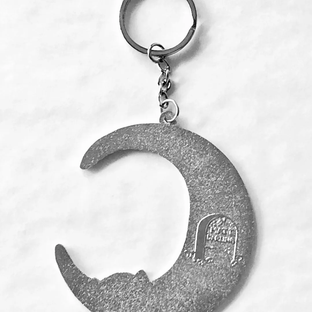 Cat moon Keychain/bag Charm photo 3