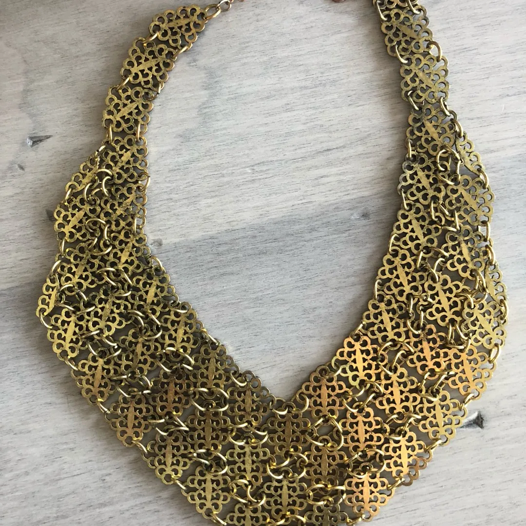 Brass collar necklace photo 1