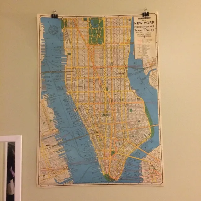 Vintage Map Of NYC photo 1