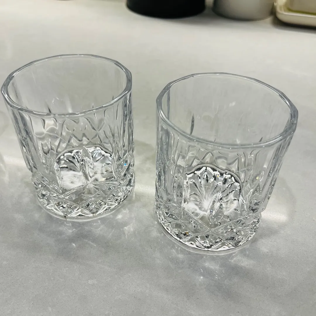 Crystal Scotch Glasses X 2 photo 4