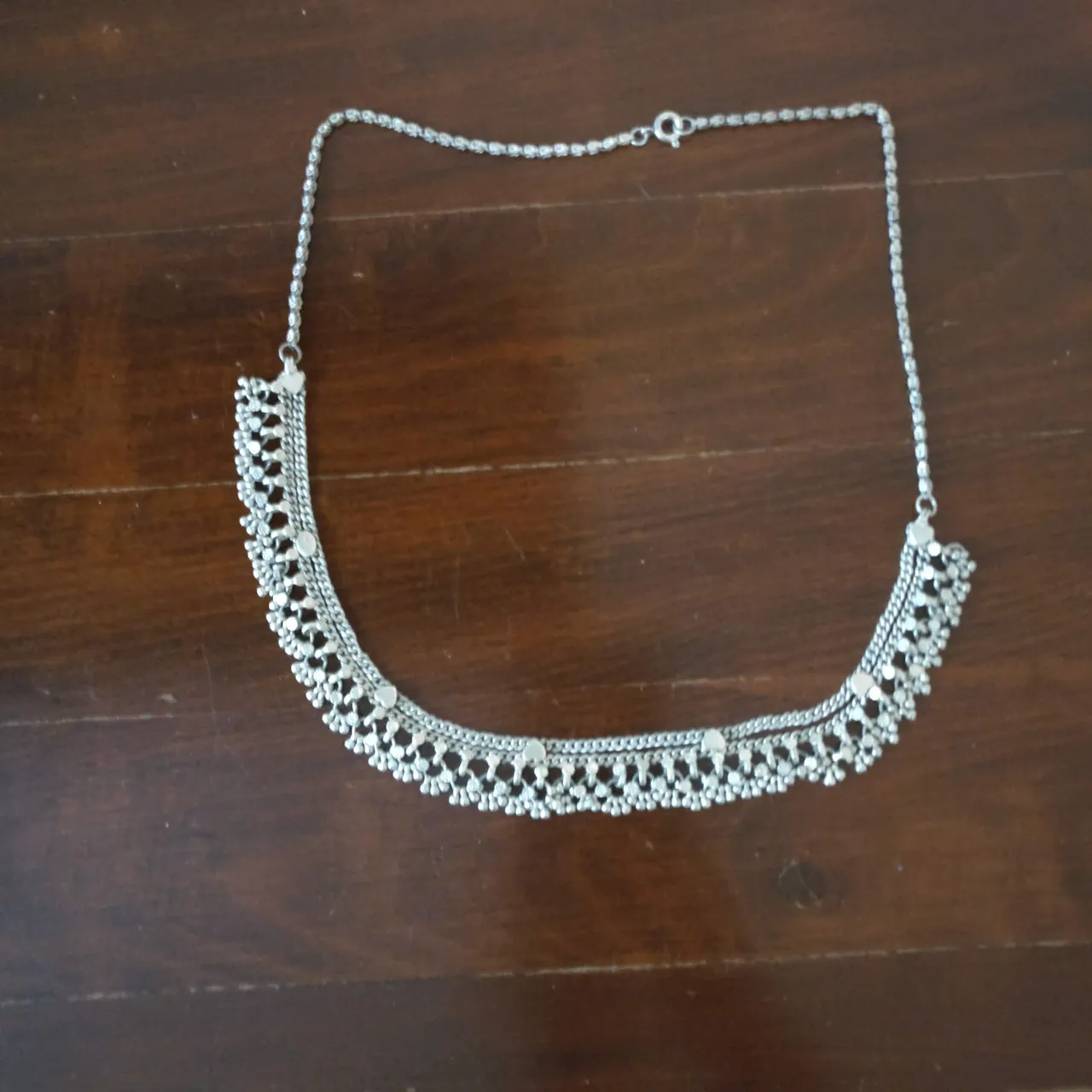Silver necklace photo 1