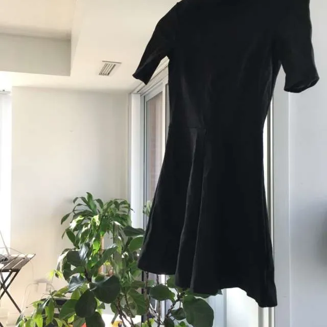 H&M Flared Black Dress - Size 2 photo 1