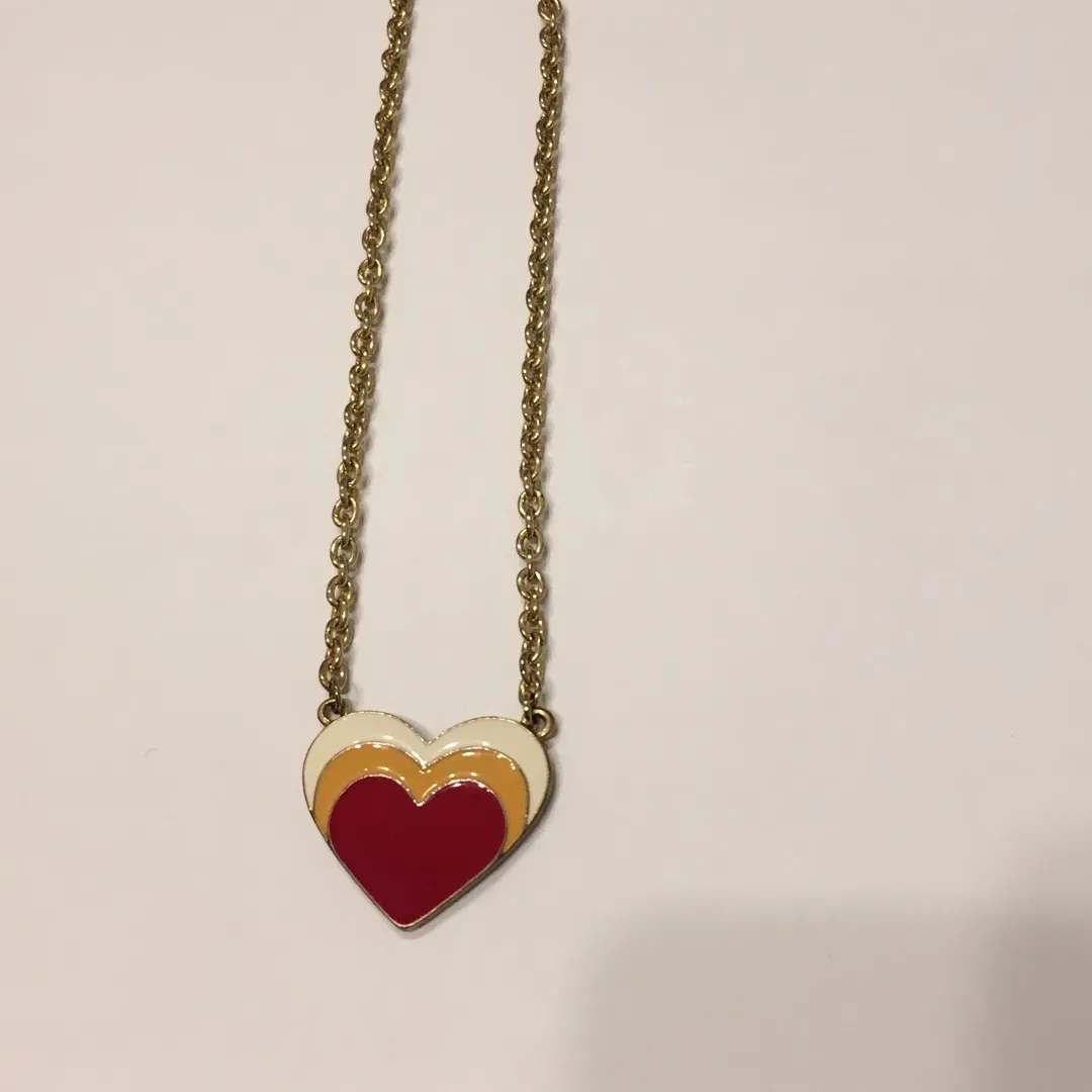 Enamel Heart Necklace photo 1
