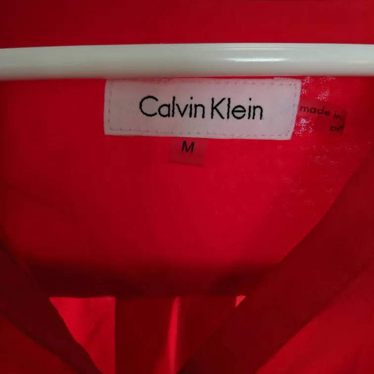Calvin Klein Red Blouse photo 3