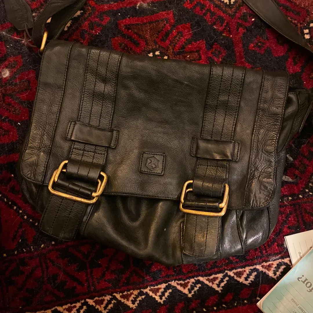 Black Leather Bag - Made In Italy photo 1