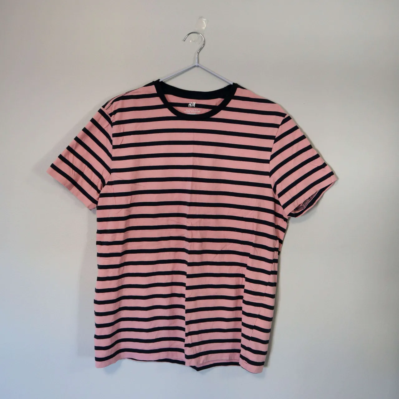 Pink Striped Tshirt - Medium photo 1