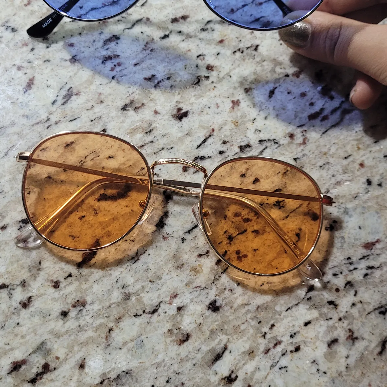 Adult Sunglasses (Blue and Peach) photo 1