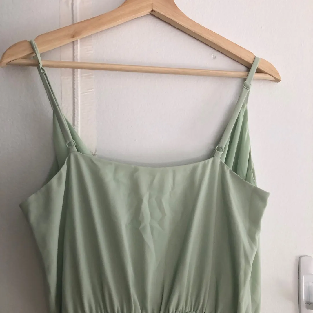 Sage Green Melodie Jumpsuit Wide-leg V-neck from Wilfred photo 4