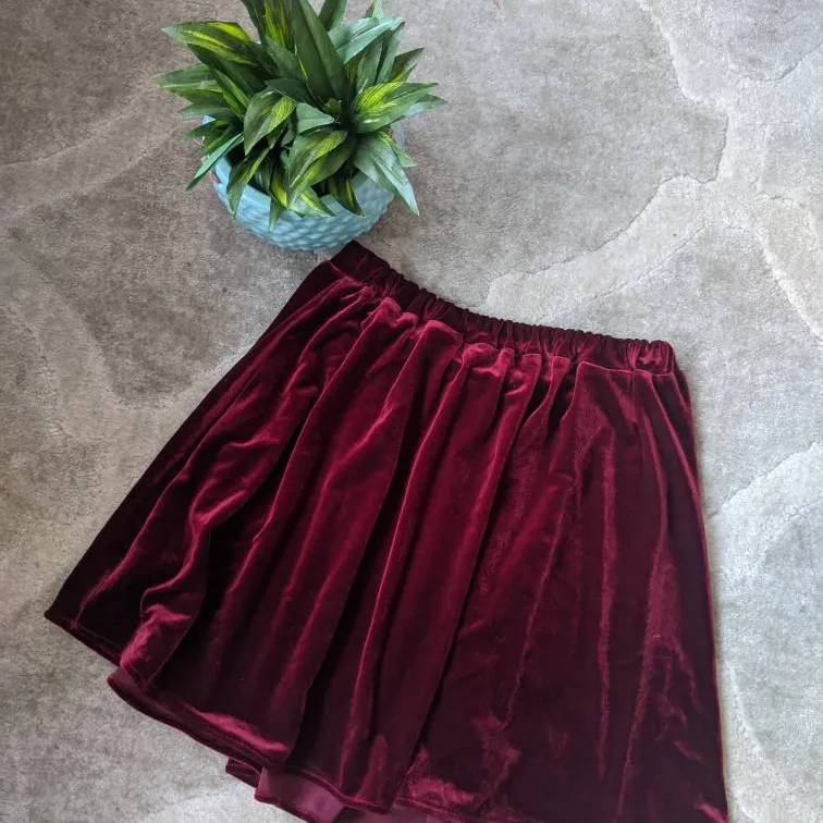 M/L American Apparel Velour Skirt photo 1