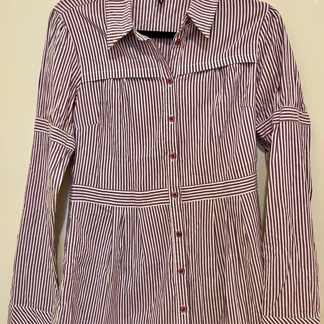 Purple Pin Striped Shirt photo 1