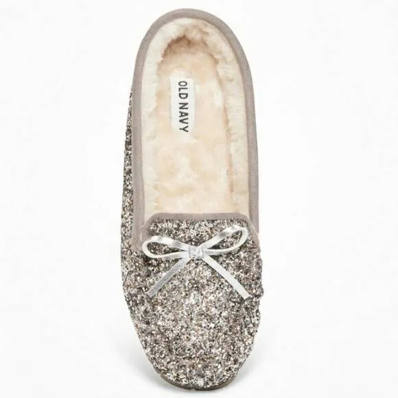 Tragic Silver Sparkle Slippers Mis-Read -- I Thought These We... photo 1