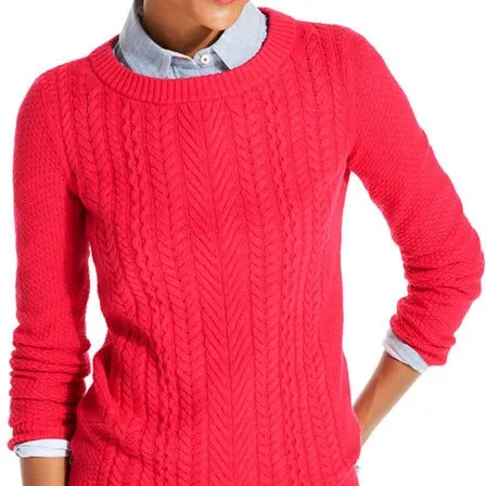 Tommy Hilfiger - Size Small - Pink Cableknit Sweater - BNWT photo 3