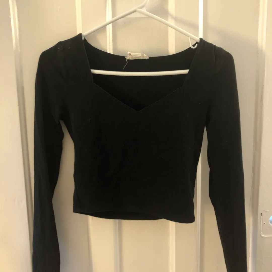 Fitted Black Sweetheart Shirt photo 1