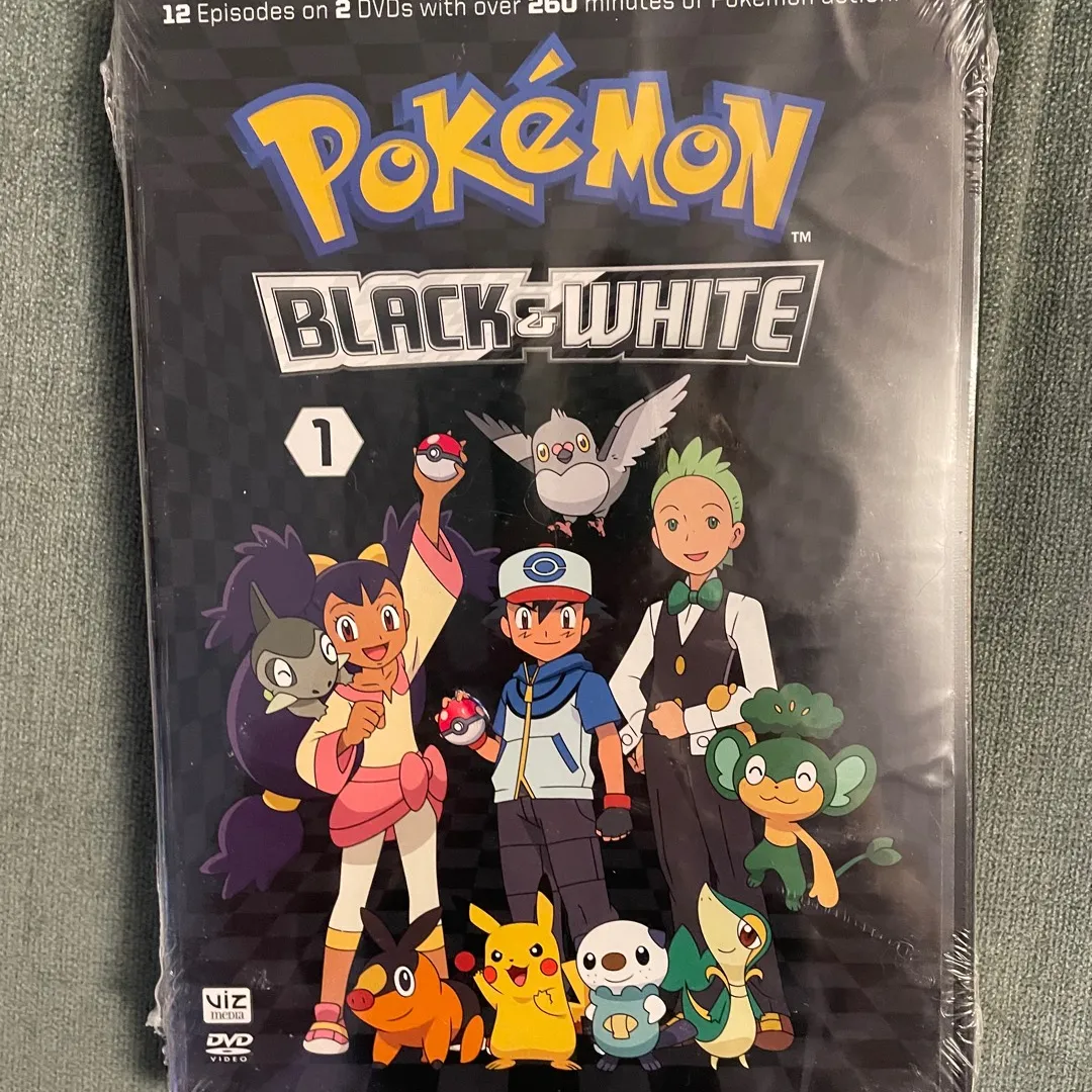 Pokemon: Black White - Set 1 (DVD, 2012, 2-Disc Set) BRAND NEW photo 1