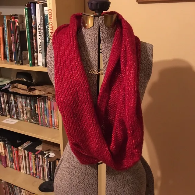 Sparkly Red Eternity Scarf photo 1