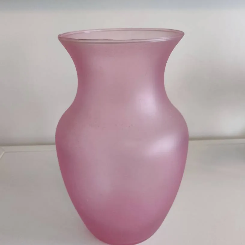 Pink Glass Vase photo 1