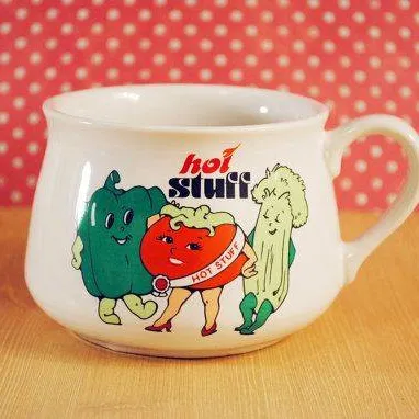 Vintage Soup Mug photo 1