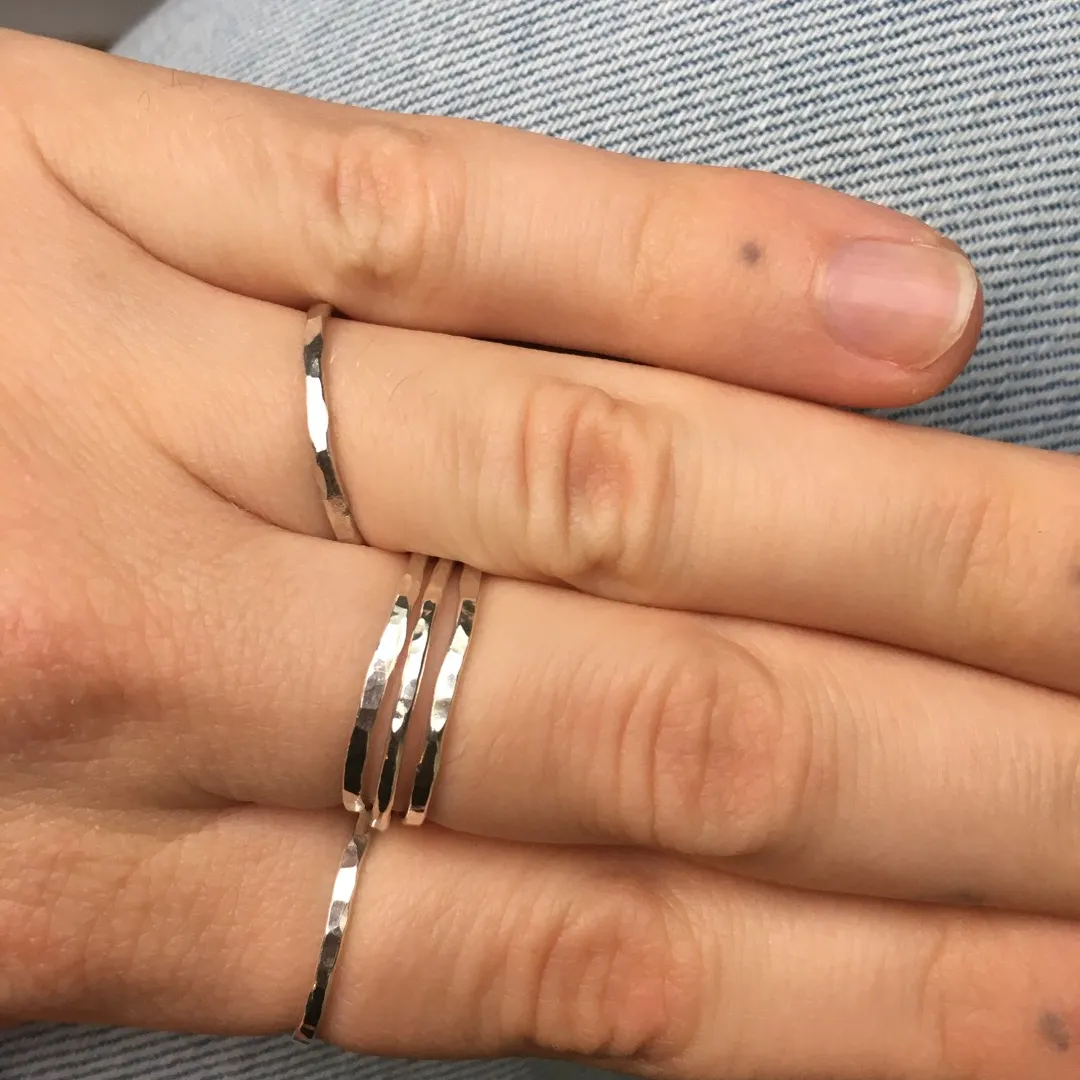 Handmade Sterling Silver Stacking Rings photo 3