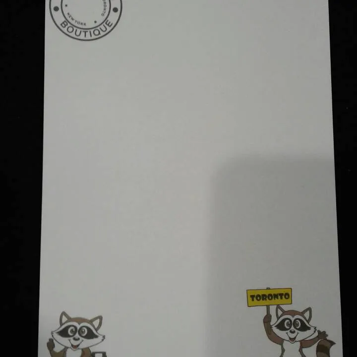 Free Toronto Raccoon Notepad With Any Btz Trade photo 1