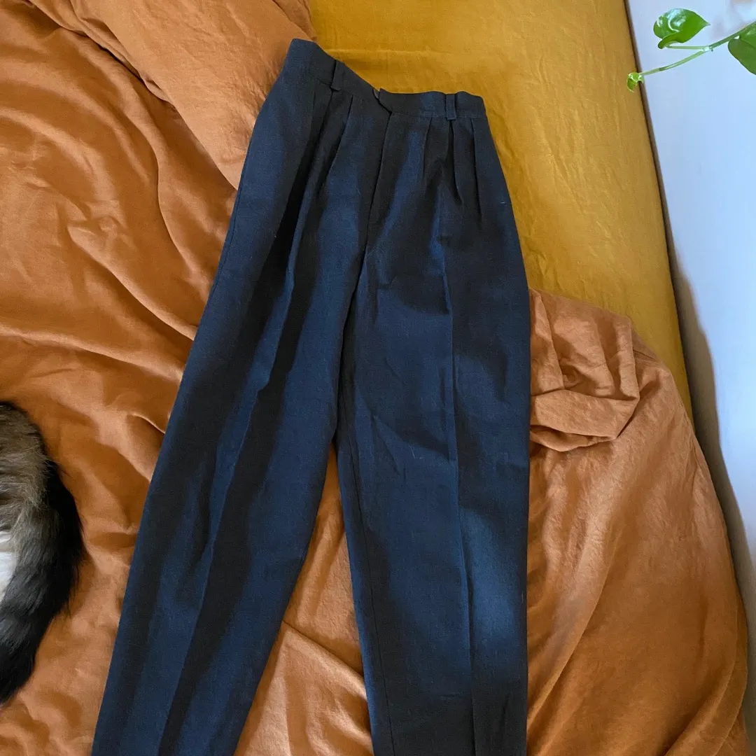 Vintage Charcoal Grey Trousers photo 1