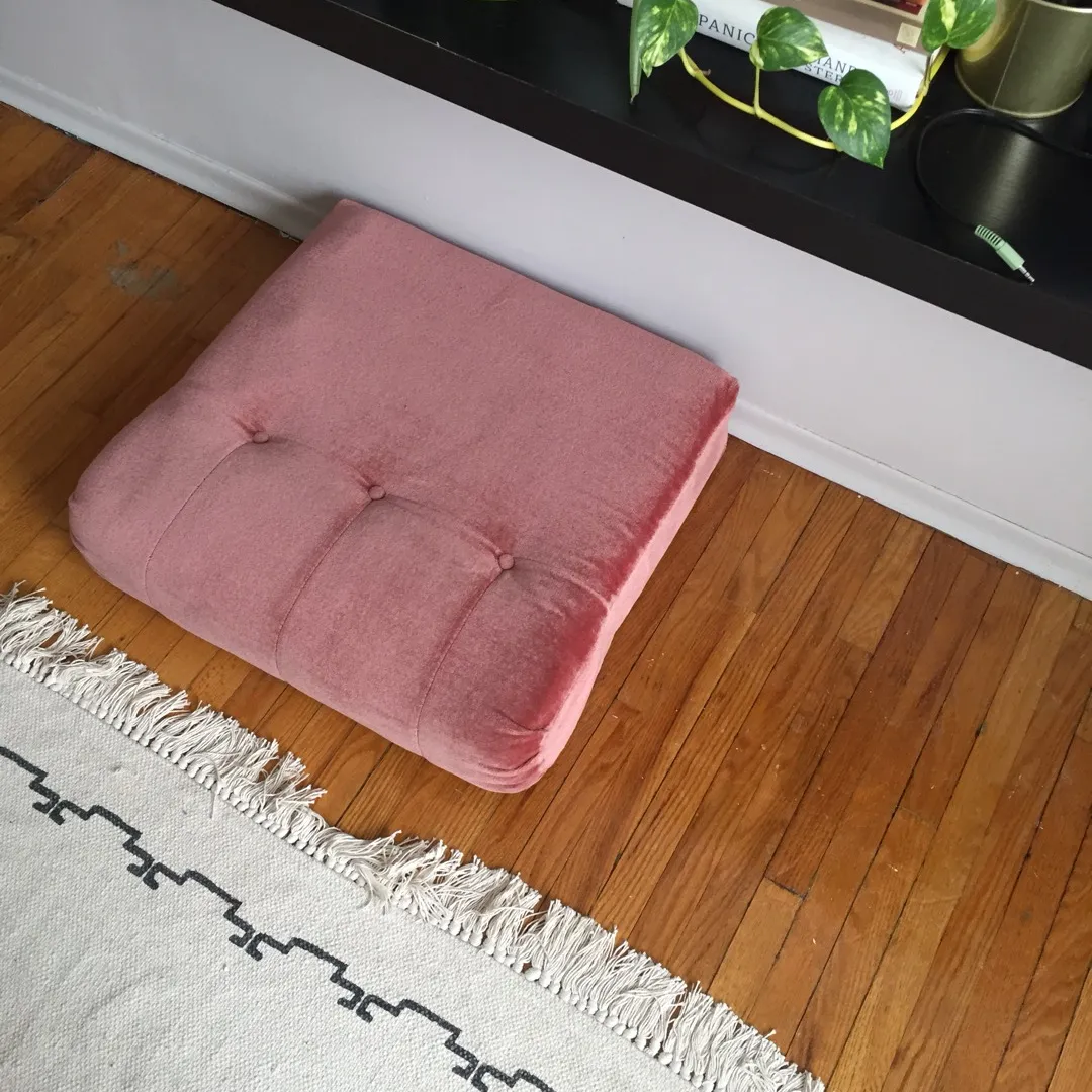 Pink Velvet Floor Cushion! photo 1