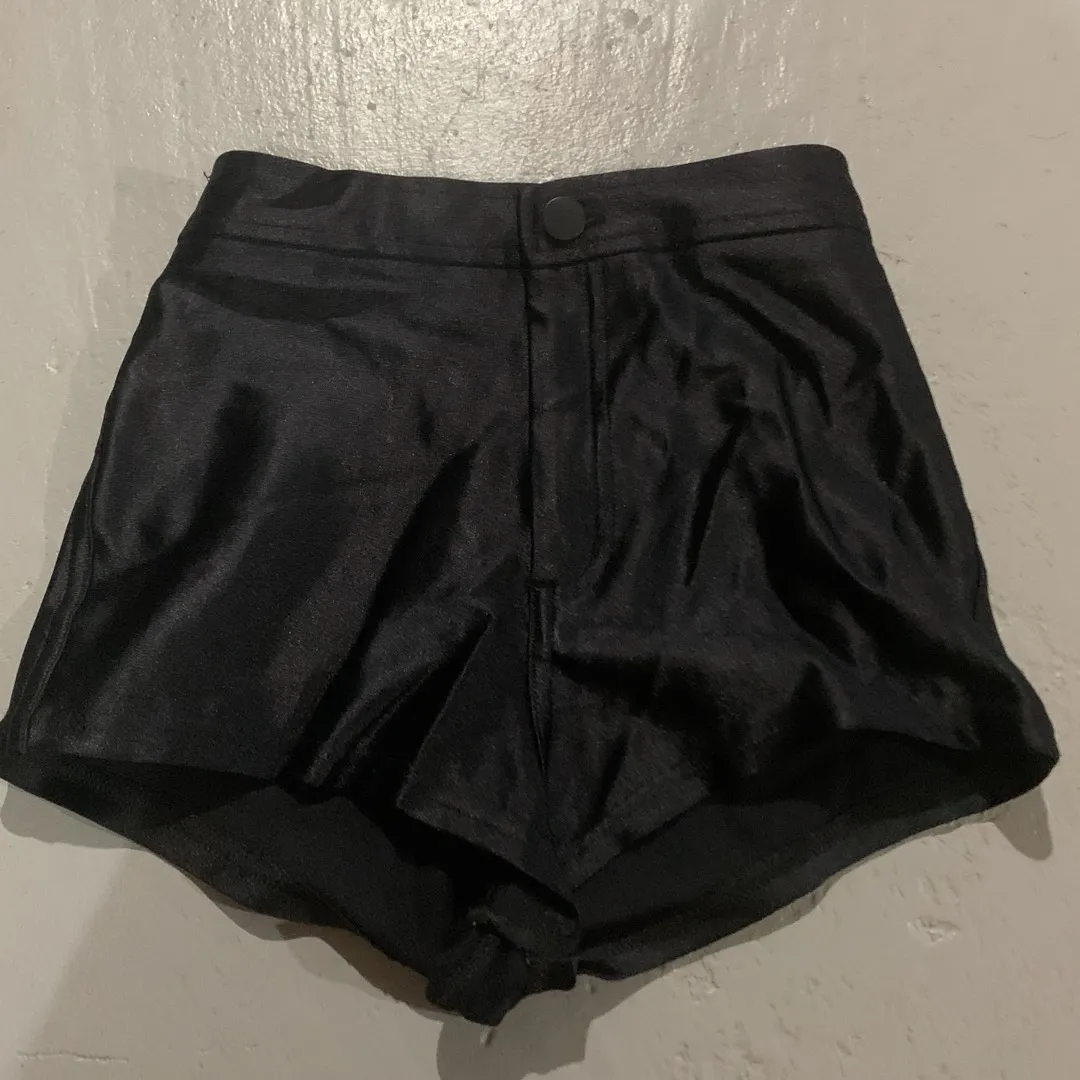 American Apparel Black Disco Shorts photo 1