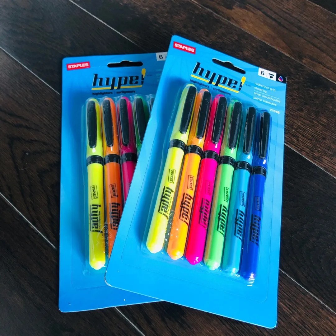 NEW - Staples Hype Highlighters/surligneurs photo 1