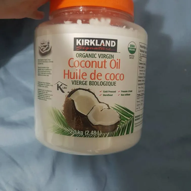 Kirkland Signature organic coconut oil, 84 oz (2.62 QT), 2.48 photo 1