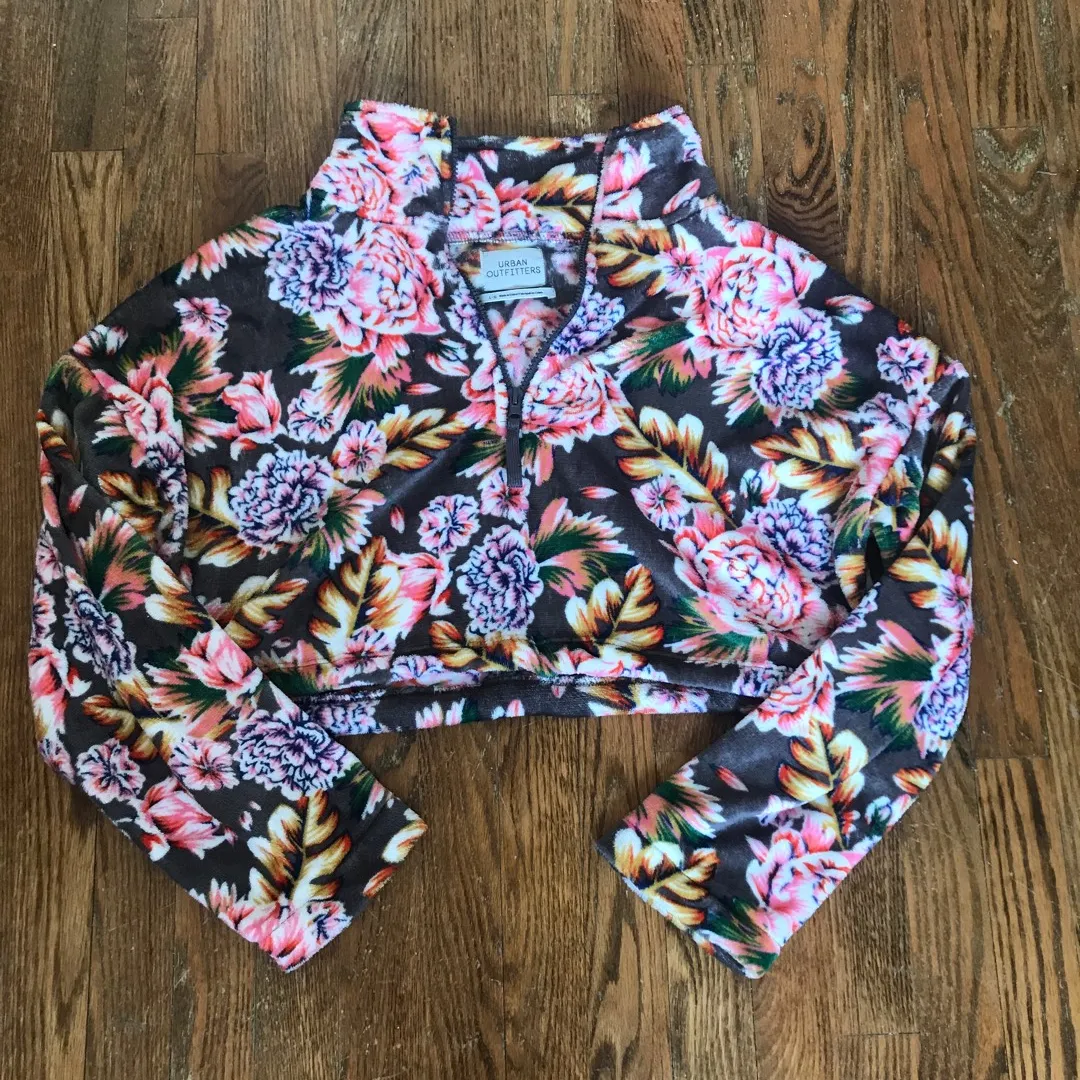 Crop Urban outfitters Sweater Floral S-L photo 5