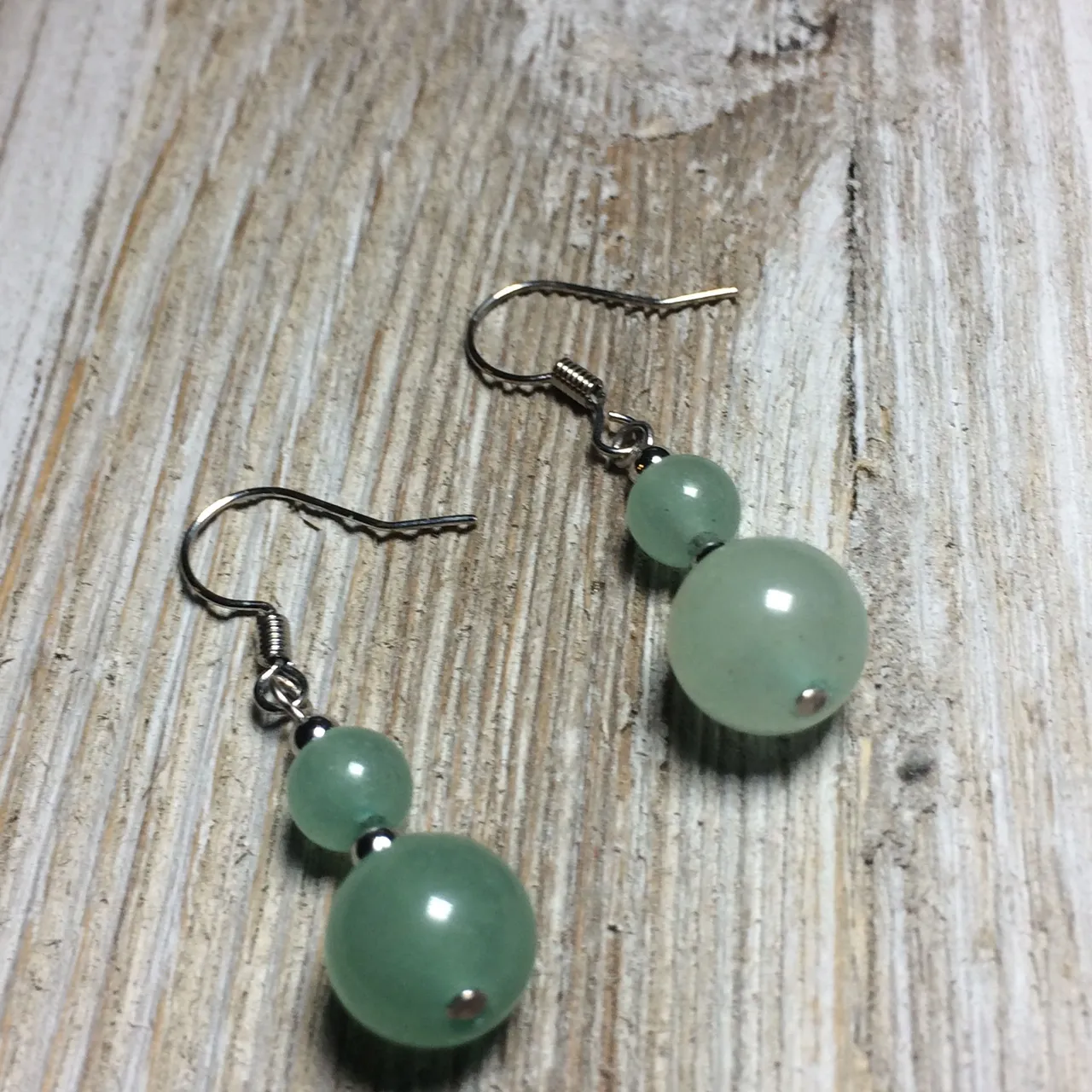 Green Jade earrings photo 1