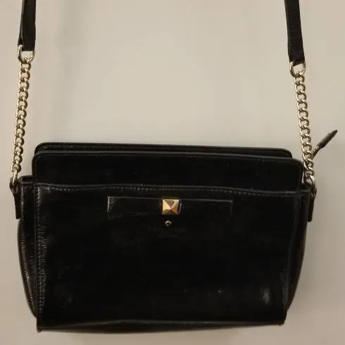 kate spade - shiny black purse photo 1
