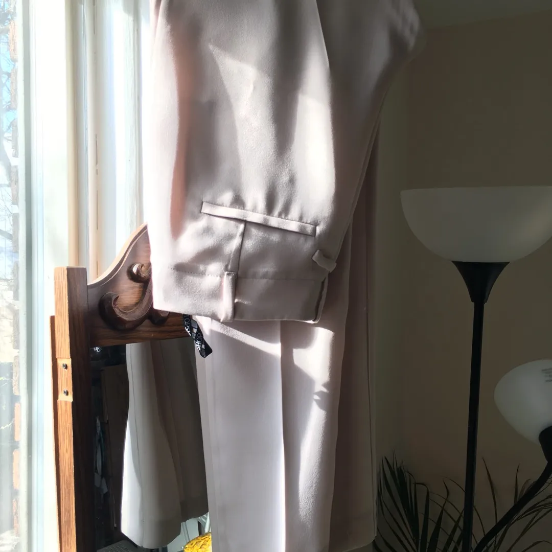 Topshop Beige High-waisted Trousers photo 1