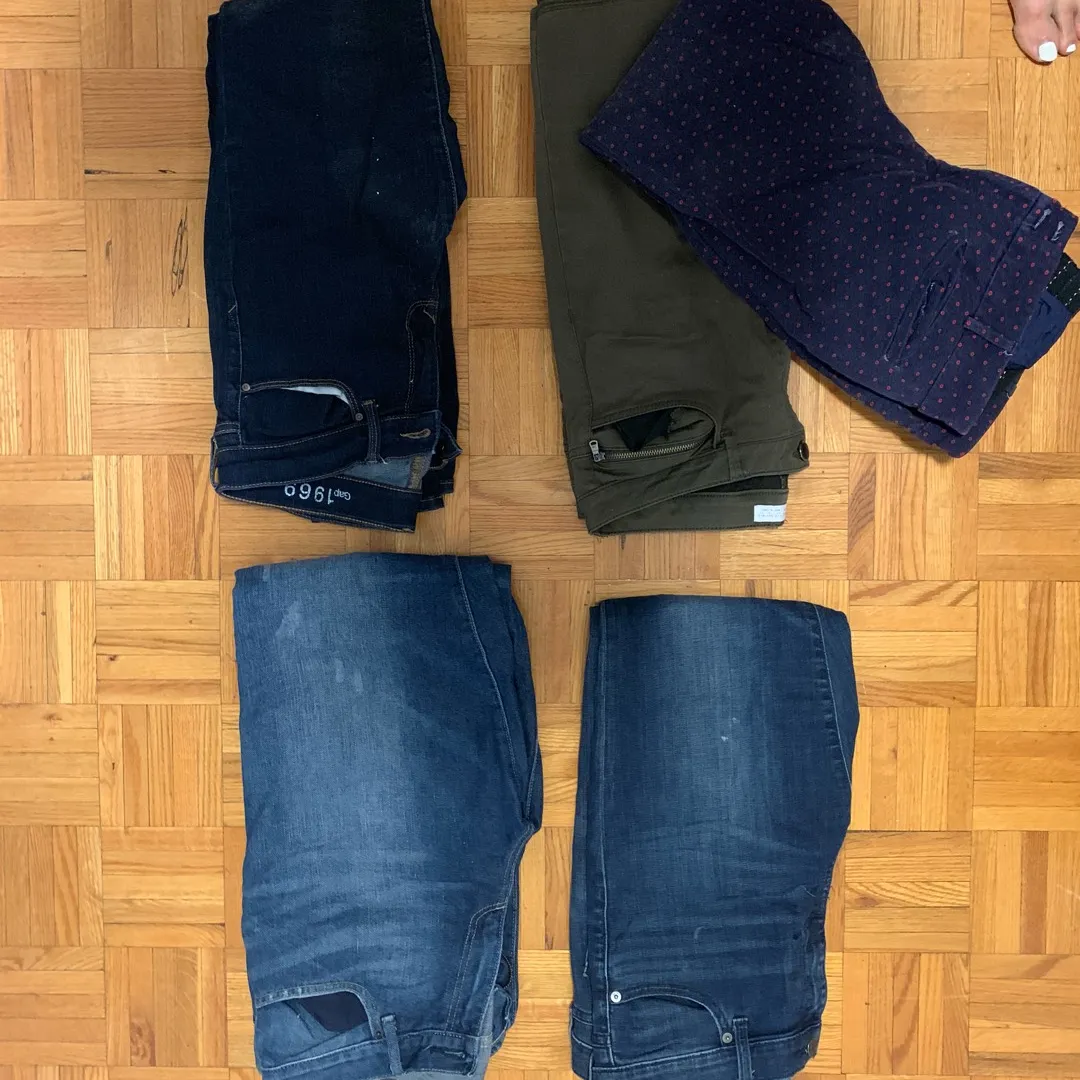 Gap Size 30/31 And Zara And Anthropology Size 12 photo 1