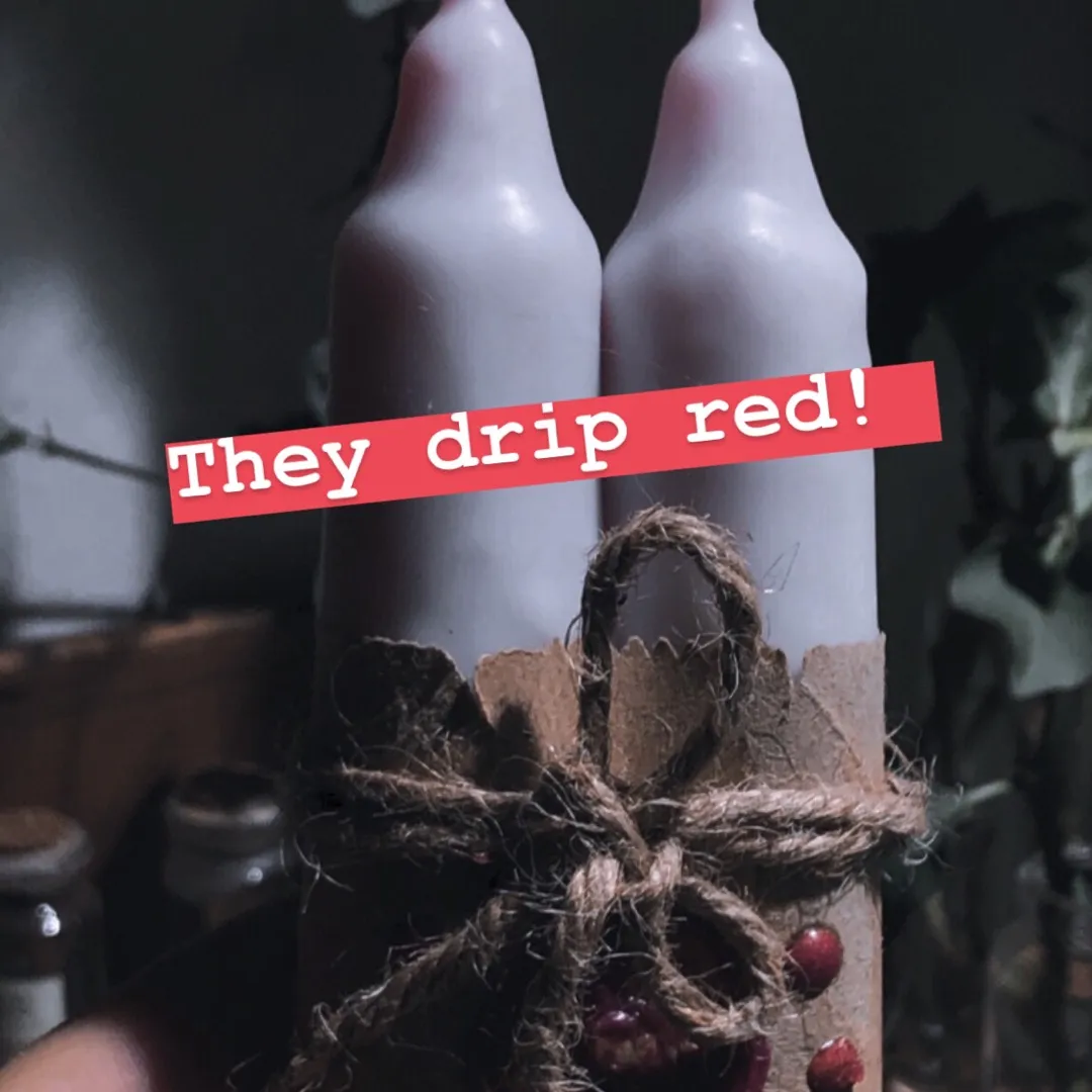 Red Dripping Candles photo 1