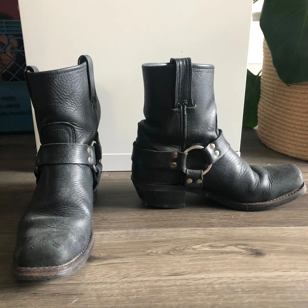 Vintage Frye Harness Motorcycle Boots photo 1