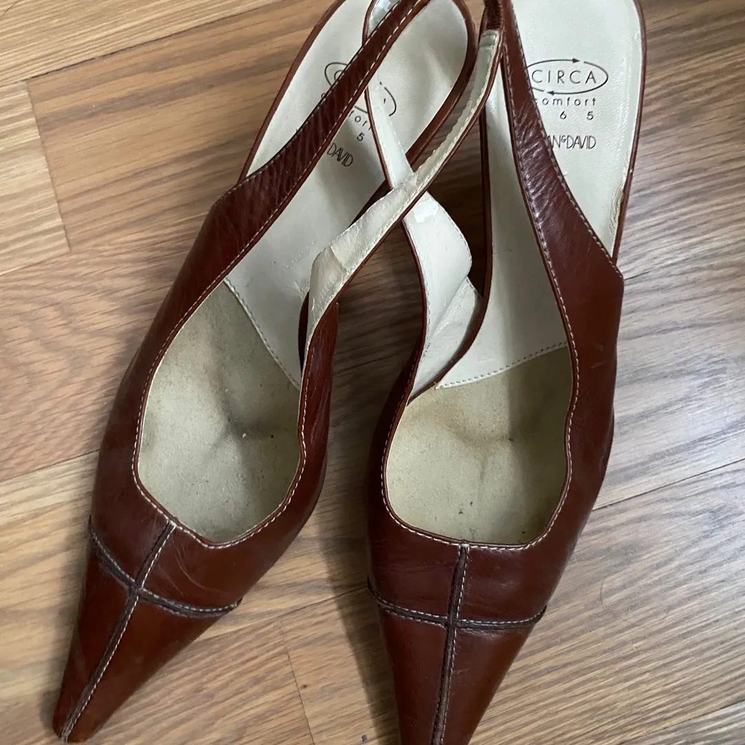 Leather Heels - 9.5 photo 1