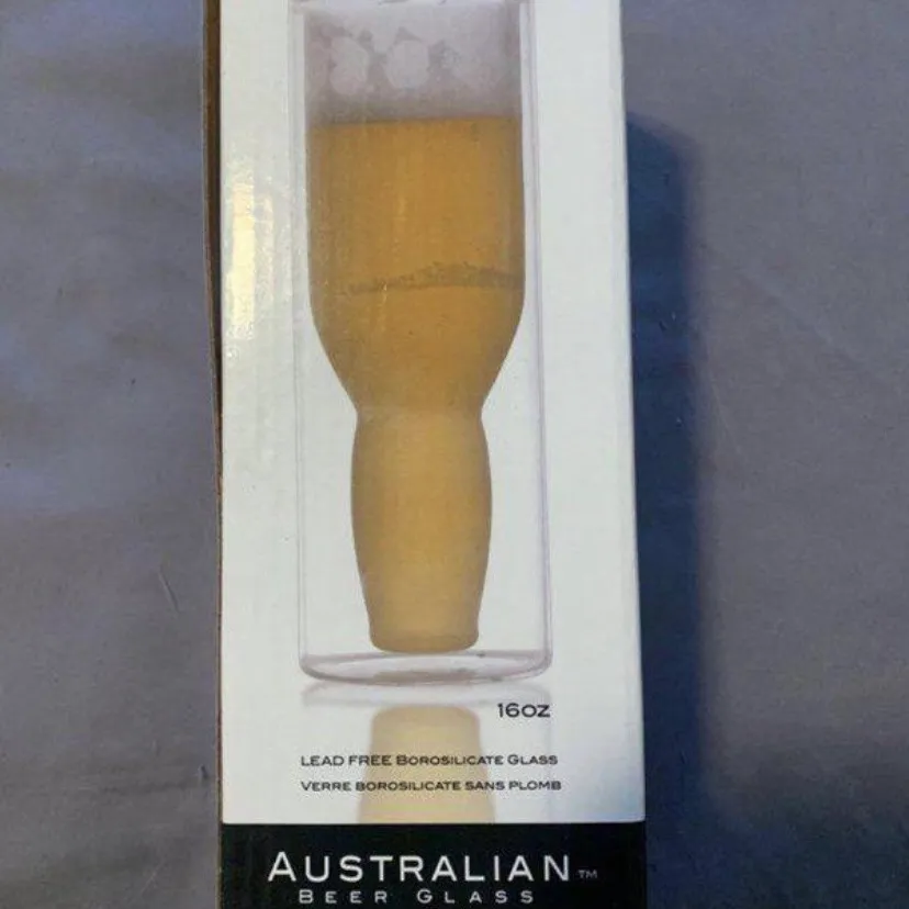 Australian Beer Glass BNIB photo 1