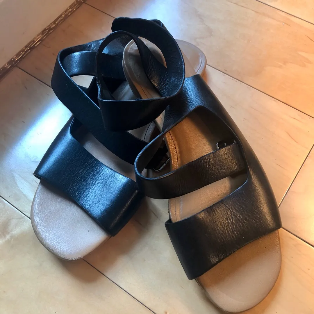 3.1 Phillip Lim Lily Asymmetric Flat Sandals Size 39 photo 4