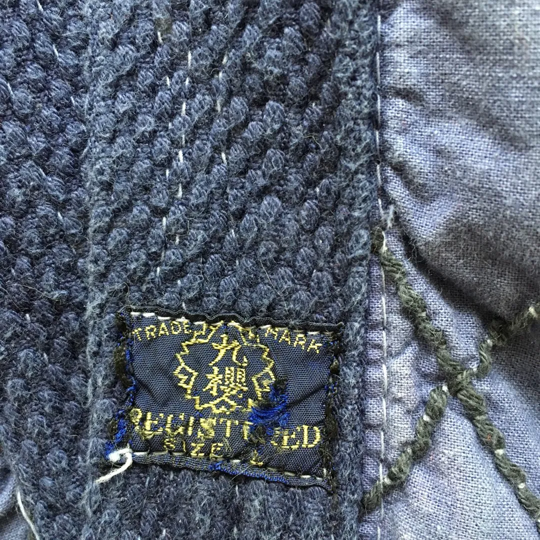Vintage indigo dyed 3/4 sleeve jacket photo 3
