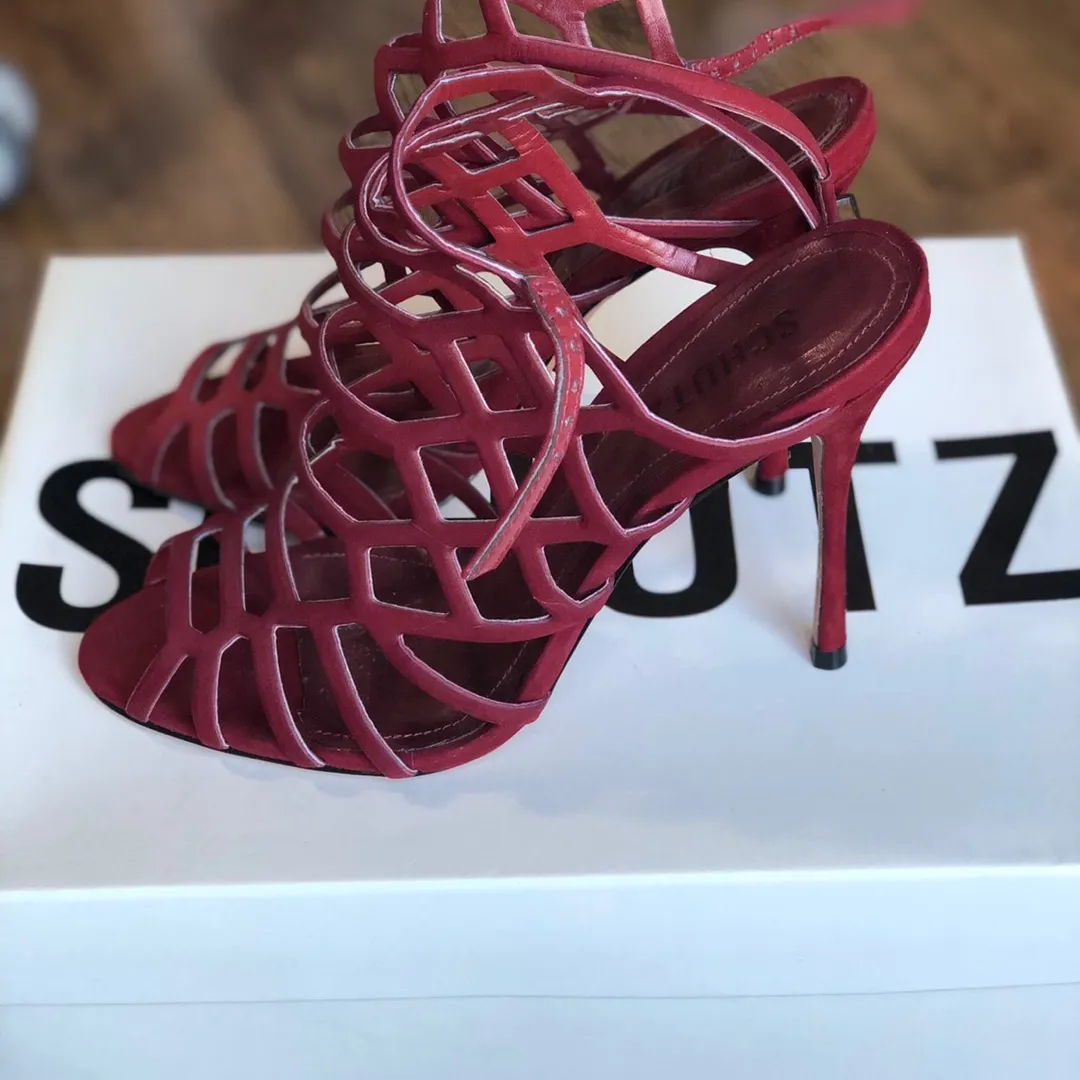 SCHUTZ Red High Heels (Size 7) photo 4